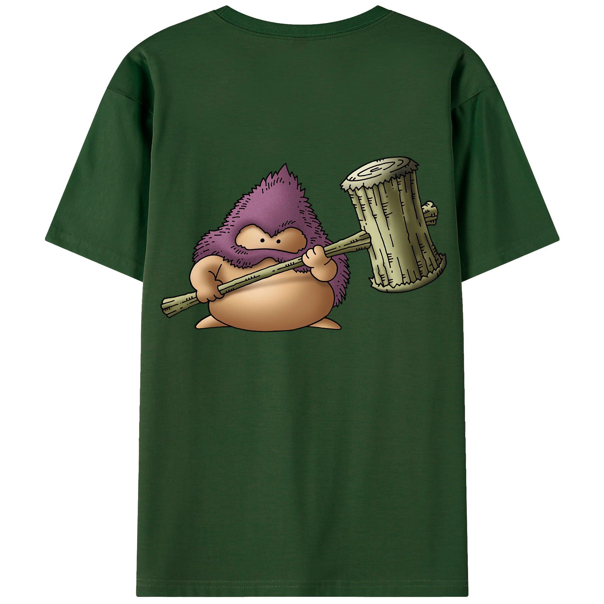 （画像用） ドラゴンクエスト Doragon Kuesuto Dragon Quest 綿100％半袖Tシャツ（背面プリント）